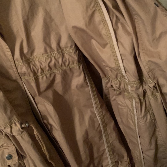 Eddie Bauer khaki utility jacket drawstring waist & hem large pockets size 4x - Picture 12 of 15